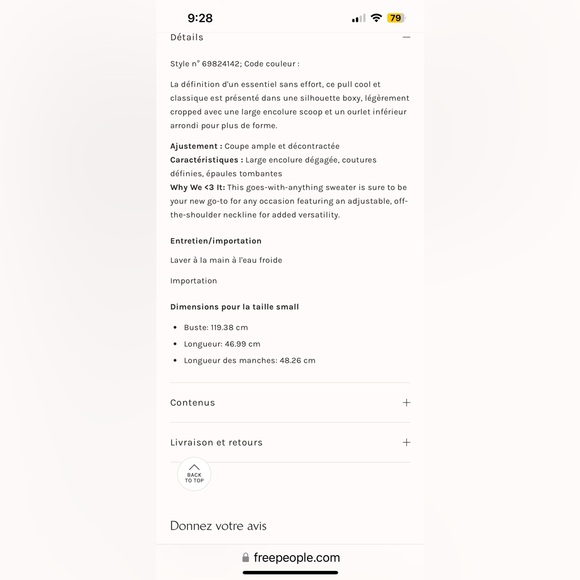 NWT FREE PEOPLE Jamie Pullover Sweater In Dark Heather Gray MSRP $148 Size S - Picture 5 of 11